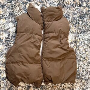Brown Puffer Vest